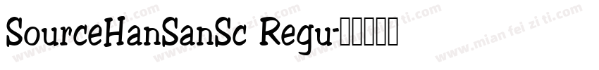 SourceHanSanSc Regu字体转换